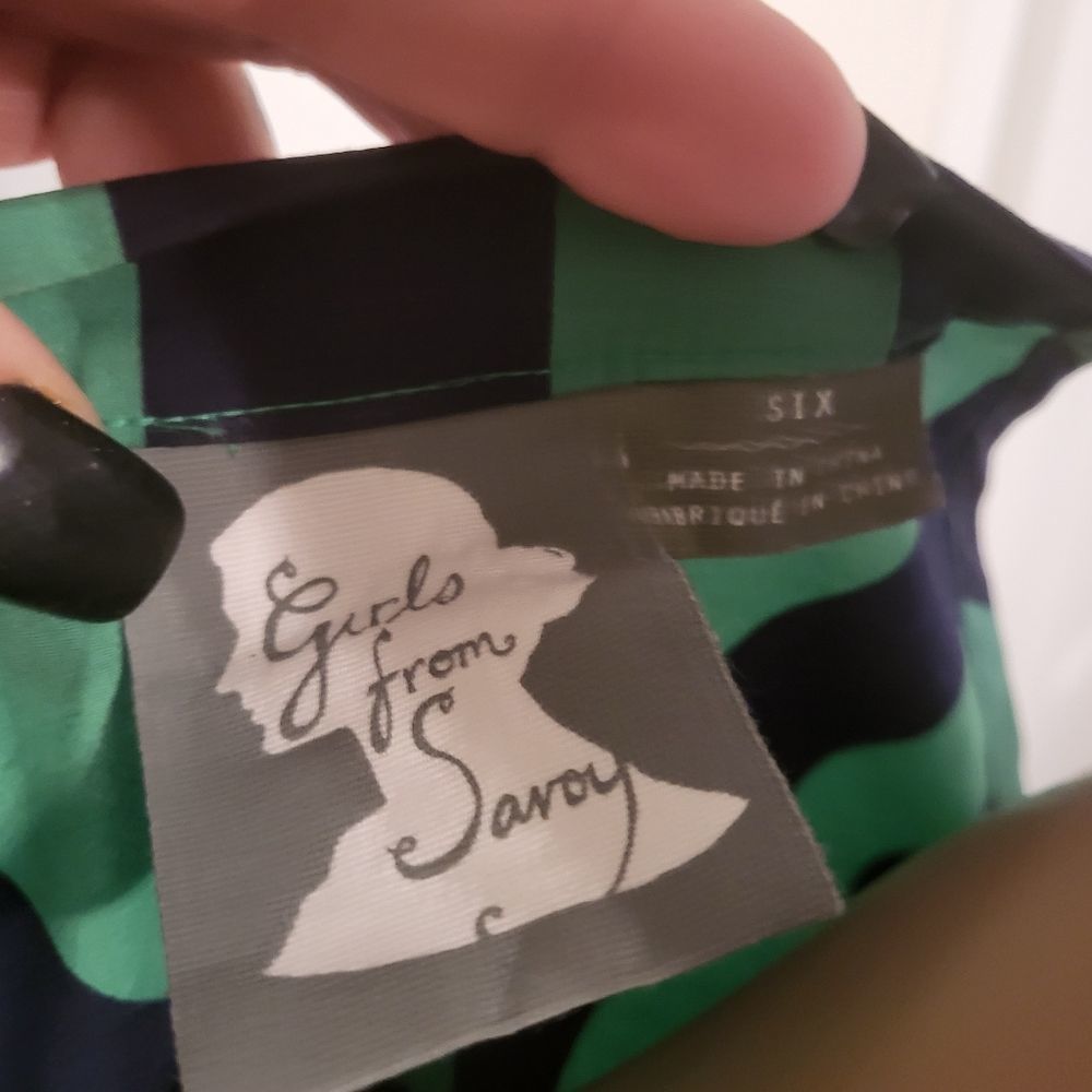 Anthropologie Emerald Ripple Dress / Girls Savoy size 6 - Picture 5 of 6